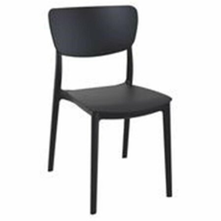 FINE-LINE Monna Outdoor Dining Chair - Black, 2PK FI2843617